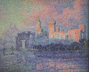 Paul Signac The Papal Palace Avignon (nn03) oil